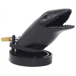 Generique Cage de chasteté Crocodile 10 x 3.5cm Noire